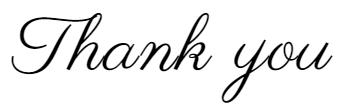  ”Parisienne" 例文「Thank you」