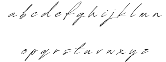 "signature" 小文字 
